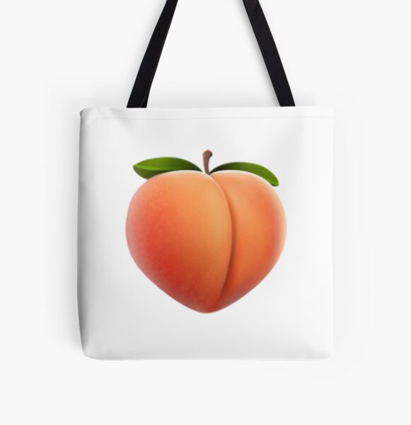 Peach Emoji Tote Bags Redbubble