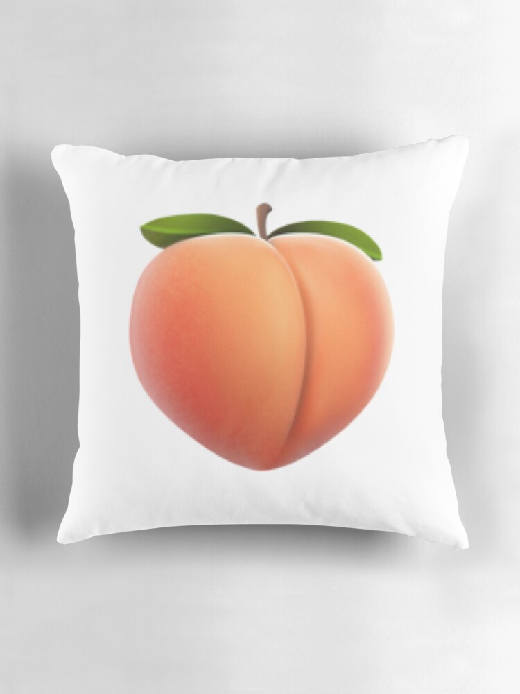 Peach emoji pillow hotsell