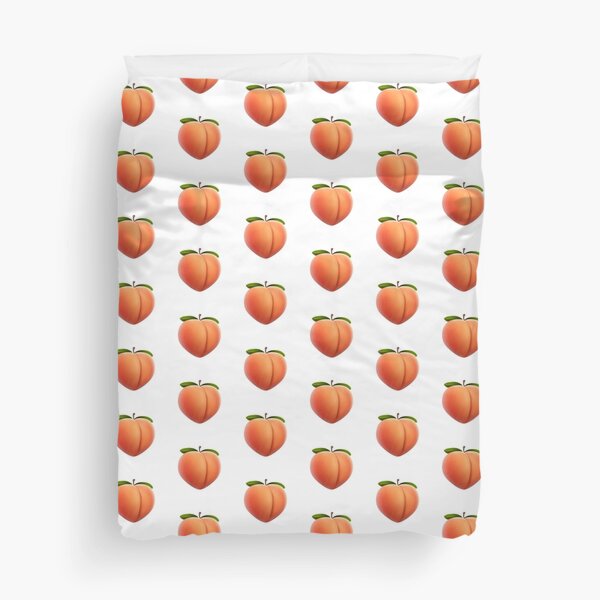 Peach Emoji Duvet Covers Redbubble