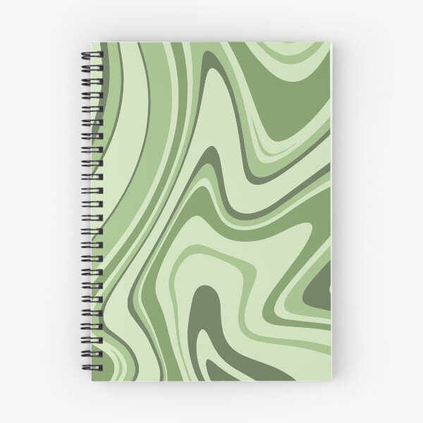 Item preview, Green - Groovy Swirls - Retro Print designed and sold by tangelos.