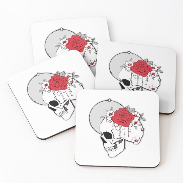Item preview, Red Rose Skull designed and sold by rockgem.