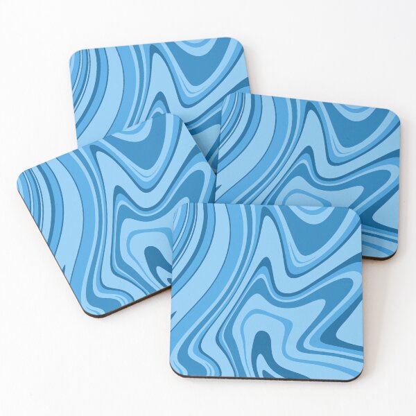 Item preview, Blue - Groovy Swirls - Retro Print designed and sold by tangelos.