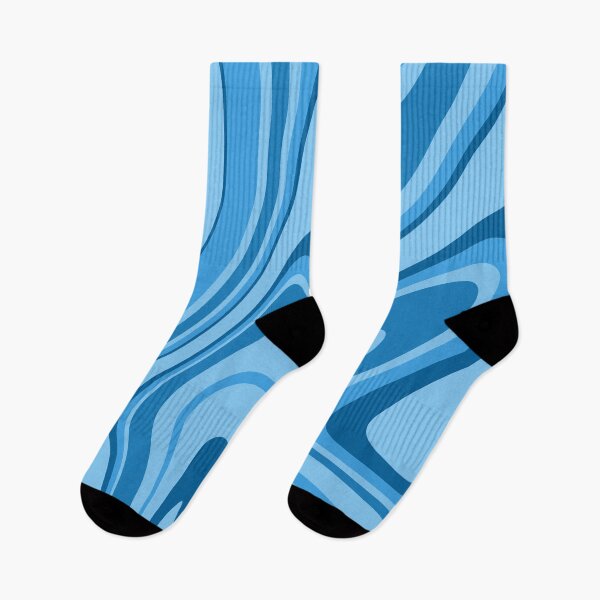 Item preview, Blue - Groovy Swirls - Retro Print designed and sold by tangelos.