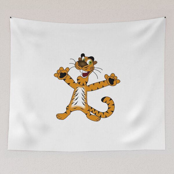 Item preview, CUTE REJOICING SPOTTED BROWNISH YELLOW TIGER designed and sold by ILA-DODO.