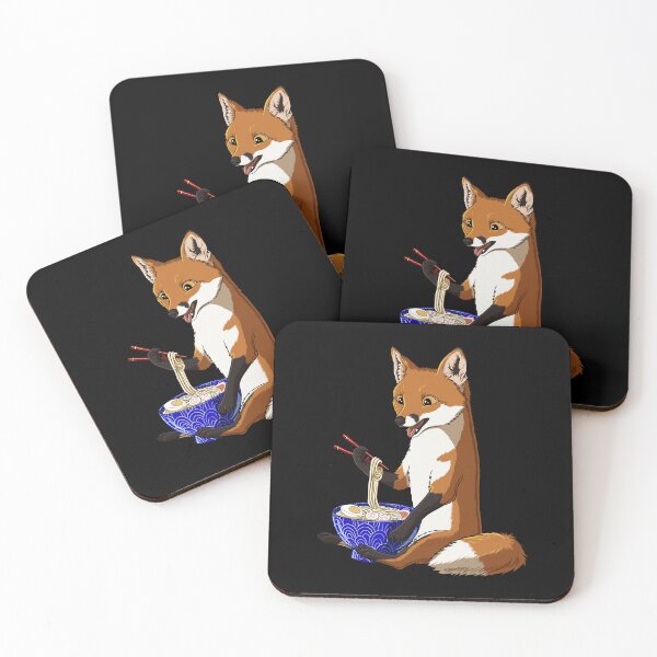 Item preview, Funny Japanese Kawaii Ramen Noodles Fox designed and sold by UpYourSelf.