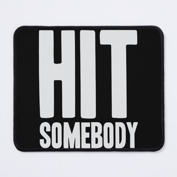 Item preview, Hit Somebody Ice Hockey Sticker designed and sold by ayeshadanaqws.
