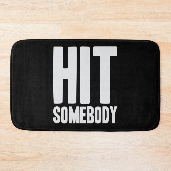 Item preview, Hit Somebody Ice Hockey Sticker designed and sold by ayeshadanaqws.