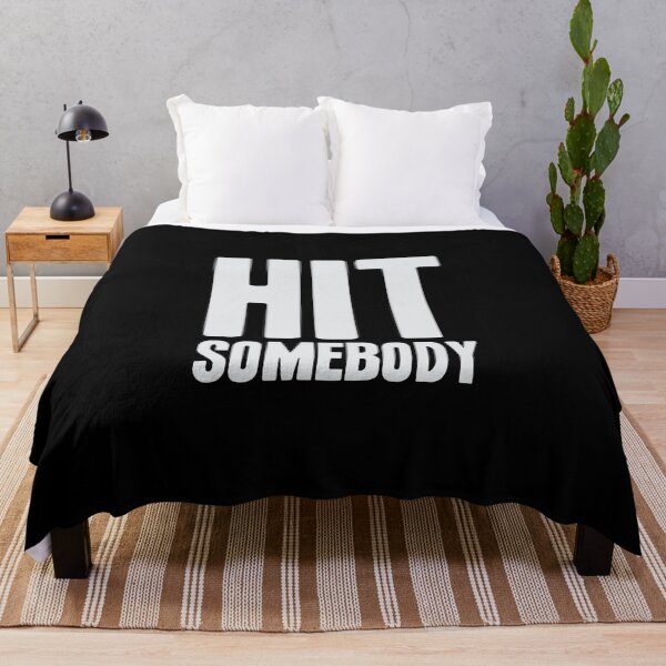 Item preview, Hit Somebody Ice Hockey Sticker designed and sold by ayeshadanaqws.