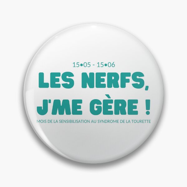 Item preview,  "Nerves, I manage myself!" teal designed and sold by AQSTourette.