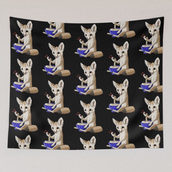 Item preview, Funny Japanese Kawaii Ramen Noodles Fennec Fox designed and sold by UpYourSelf.
