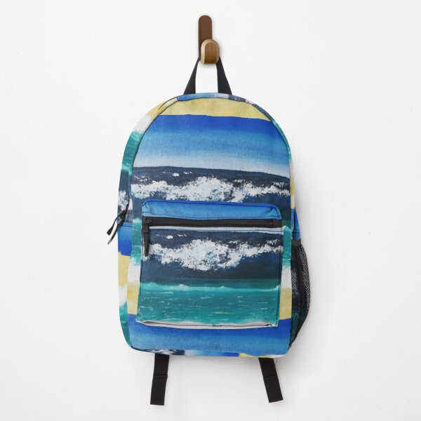 Item preview, Beach Blue Waves Digital Oil Painting designed and sold by GL Digital Artwork .