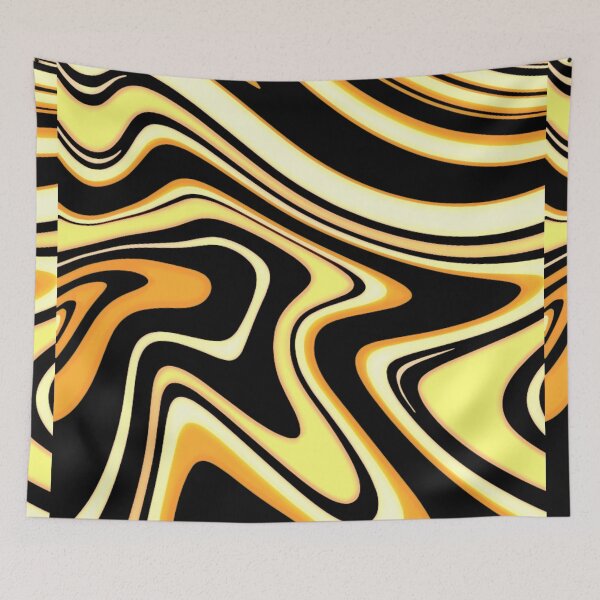 Item preview, Neon Yellow - Groovy Swirls - Futuristic Print designed and sold by tangelos.