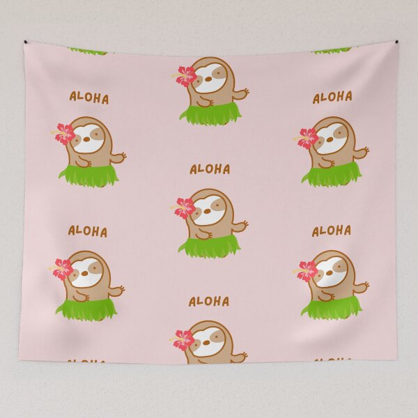 Item preview, Aloha Hawaiian Hula Dancer Sloth  designed and sold by theslothinme.