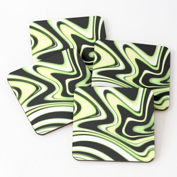 Item preview, Neon Green - Groovy Swirls - Futuristic Print designed and sold by tangelos.