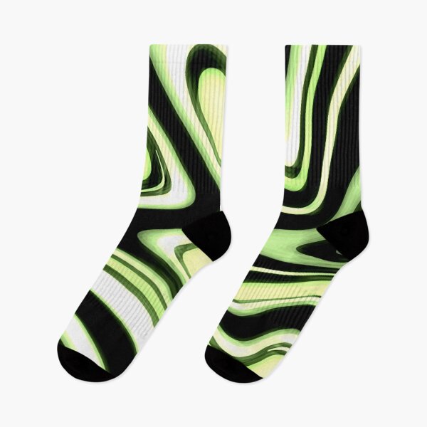 Item preview, Neon Green - Groovy Swirls - Futuristic Print designed and sold by tangelos.