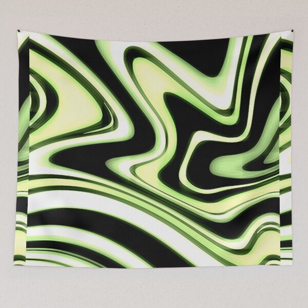Item preview, Neon Green - Groovy Swirls - Futuristic Print designed and sold by tangelos.