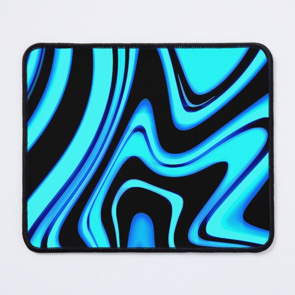 Item preview, Neon Blue - Groovy Swirls - Futuristic Print designed and sold by tangelos.