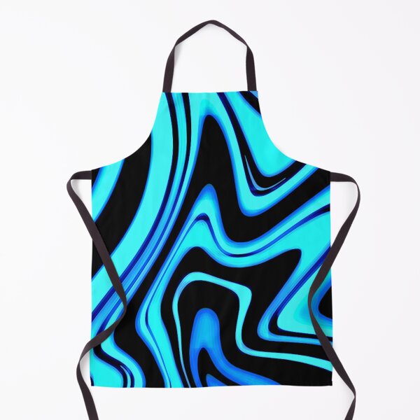 Item preview, Neon Blue - Groovy Swirls - Futuristic Print designed and sold by tangelos.