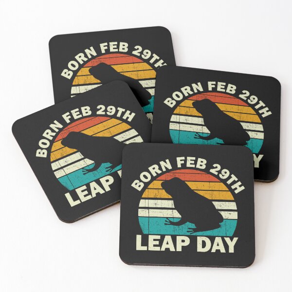 Item preview, Leap Year February 29 Birthday Frog Vintage | Retro Sunset designed and sold by uFit.