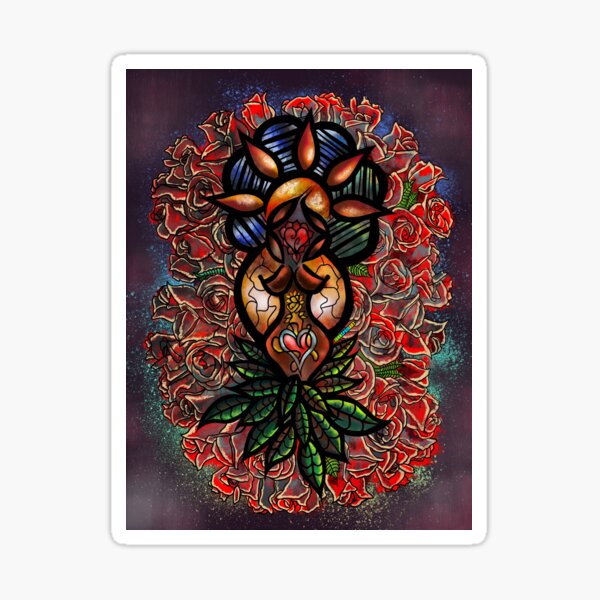 Señora abstracta Pegatina
