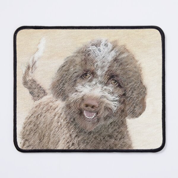 Item preview, Lagotto Romagnolo Painting - Cute Original Dog Art designed and sold by alpendesigns.