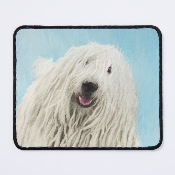Item preview, Komondor Painting - Cute Original Dog Art designed and sold by alpendesigns.