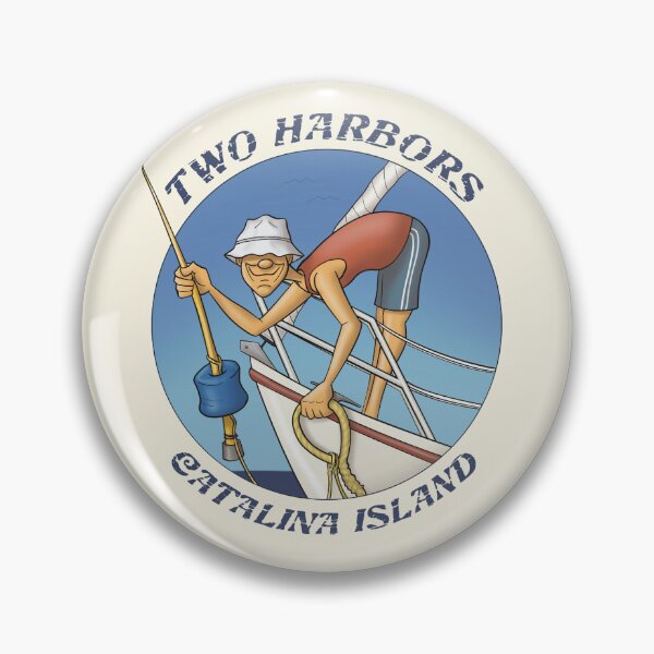 Item preview, Two Harbors Catalina Island Boater Mooring designed and sold by Illustration Central.
