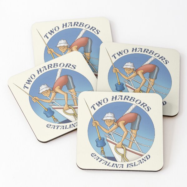 Item preview, Two Harbors Catalina Island Boater Mooring designed and sold by Illustration Central.