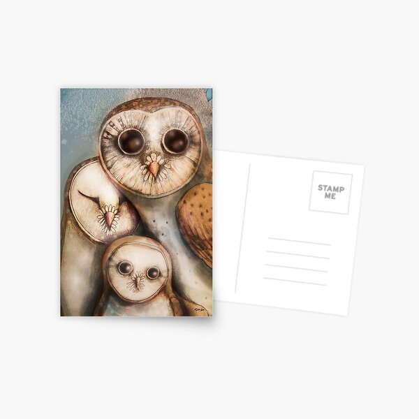 three wise owls Postcard