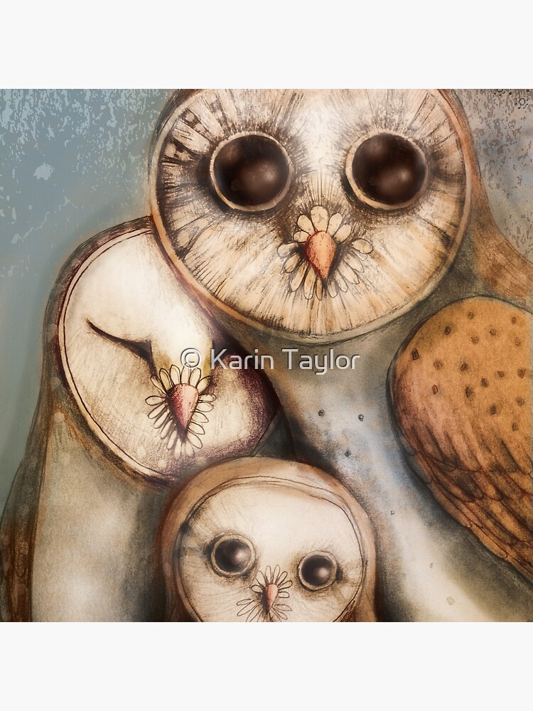 three wise owls by karin