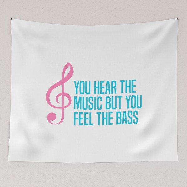 Item preview, You Hear The Music But You Feel The Bass designed and sold by Stag's PK.