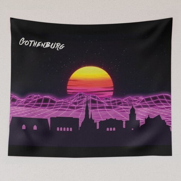 Item preview, Gothenburg Skyline Neon Nights designed and sold by DFerraz.