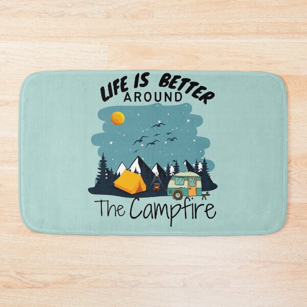 Item preview, Life is better around the  campfire funny for hikers, camping quote  designed and sold by ourpretty.