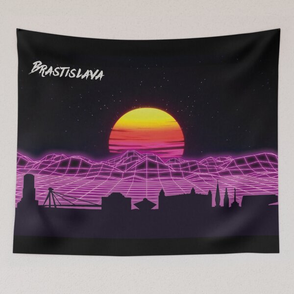 Item preview, Bratislava Skyline Neon Nights designed and sold by DFerraz.