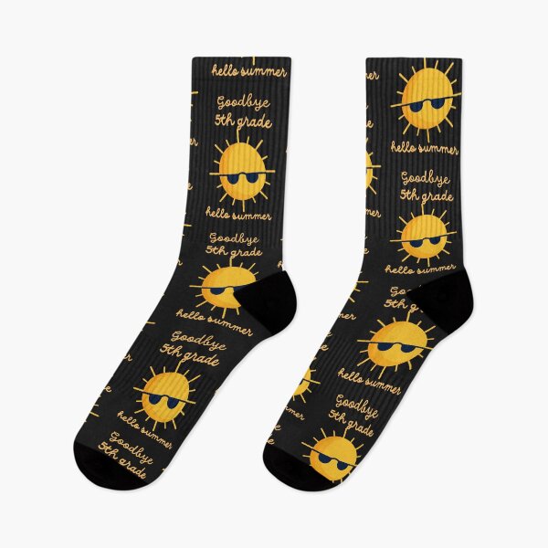 Item preview, Goodbye 5th grade hello summer, happy last day of school, hello summer students and teachers designed and sold by zicutza.