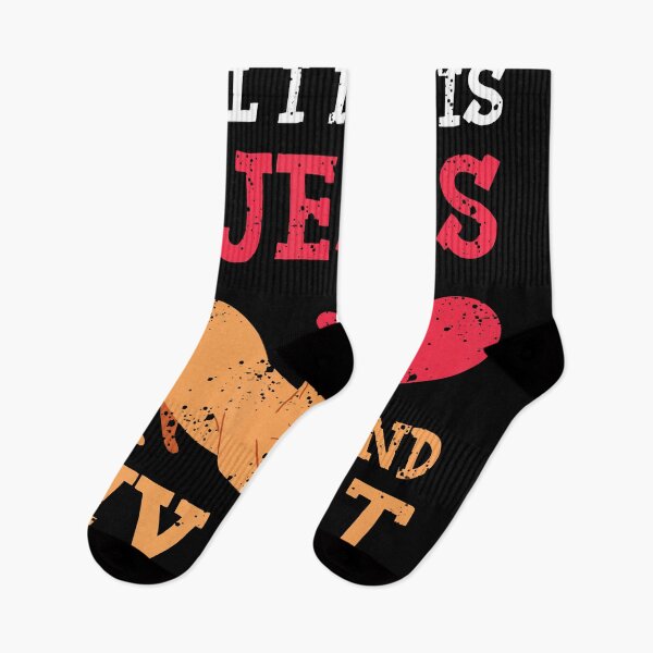 Item preview, All I Need Is Jesus And My Cat Kitten Kitty Cat Christian designed and sold by Bridge Galson.