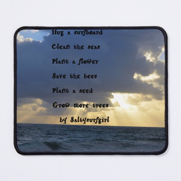 Item preview, Hug a surfboard on Sunrise Gold Coast Australia designed and sold by SaltySurfgirl.