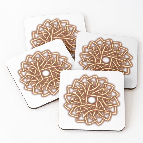 Item preview, Golden mandala, abstract art designed and sold by Meo Design.