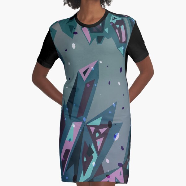 Crystallize Graphic T-Shirt Dress