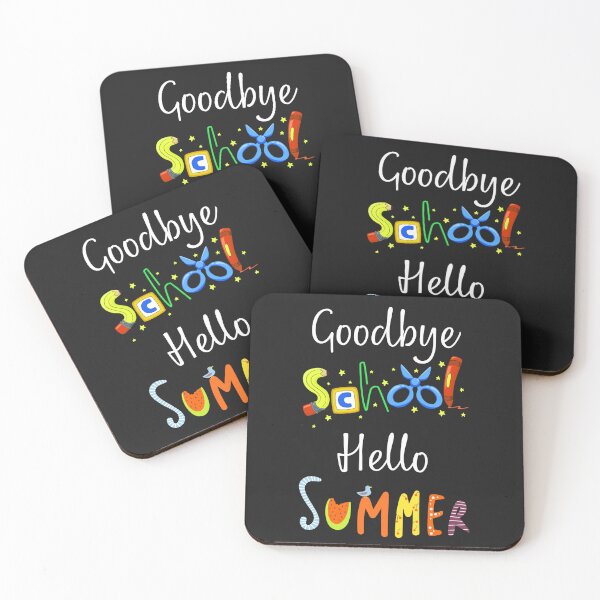 Item preview, Goodbye school grade hello summer, happy last day of school, hello summer students and teachers designed and sold by zicutza.