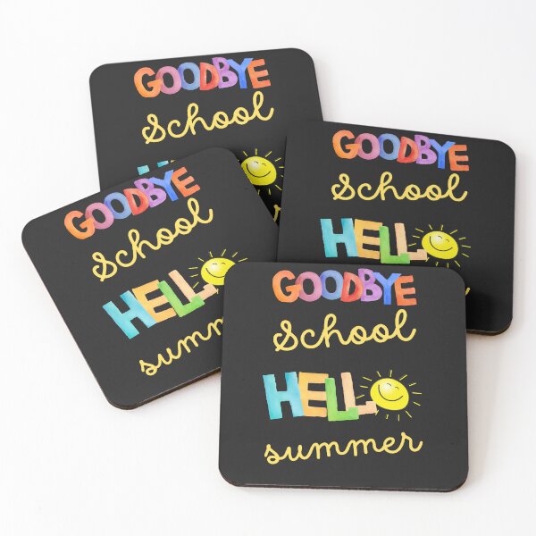 Item preview, Goodbye school grade hello summer, happy last day of school, hello summer students and teachers designed and sold by zicutza.