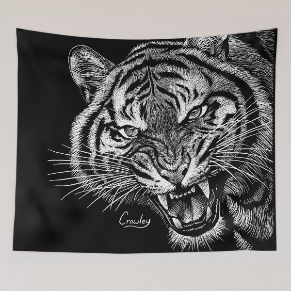 Item preview, Fierce Tiger Sratchboard designed and sold by StevenCrawley.