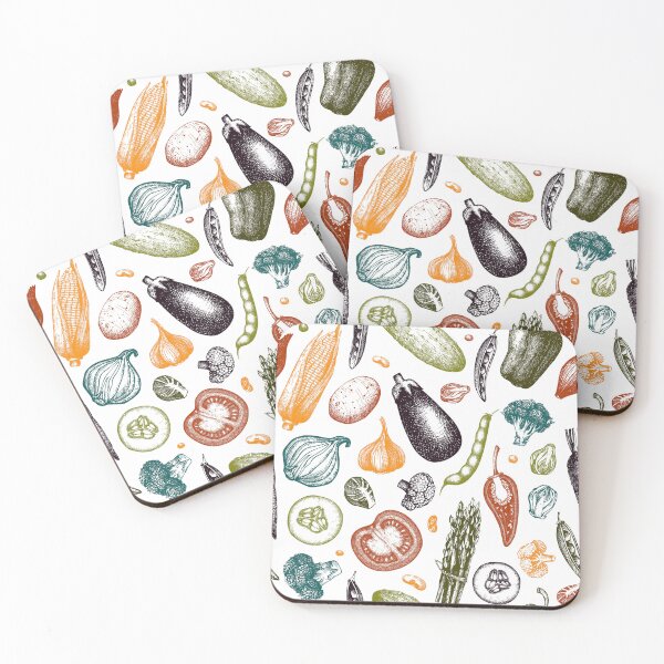 Item preview, Colorful Antique Garden Vegetable Pattern designed and sold by Pixelchicken.