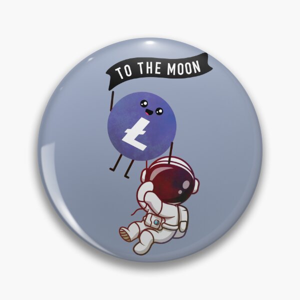 Item preview, Crypto Litecoin coin astronaut - To the Moon designed and sold by Crypmetal.