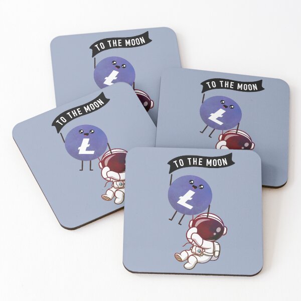 Item preview, Crypto Litecoin coin astronaut - To the Moon designed and sold by Crypmetal.