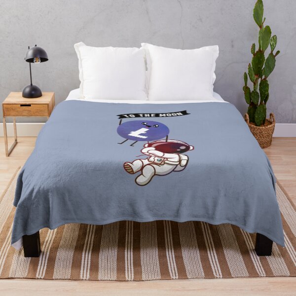 Item preview, Crypto Litecoin coin astronaut - To the Moon designed and sold by Crypmetal.