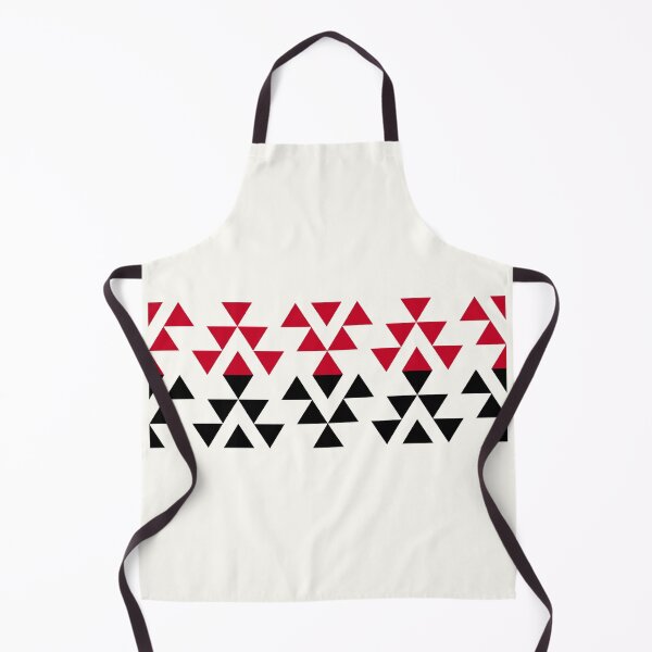 Item preview, Aztec Repeating Pattern in Red and Black - Optical Illusion designed and sold by Aztectees.