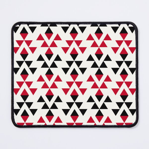 Item preview, Aztec Repeating Pattern in Red and Black - Optical Illusion designed and sold by Aztectees.