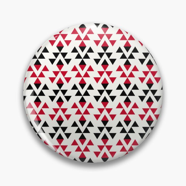 Item preview, Aztec Repeating Pattern in Red and Black - Optical Illusion designed and sold by Aztectees.