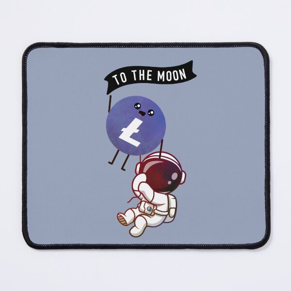 Item preview, Crypto Litecoin coin astronaut - To the Moon designed and sold by Crypmetal.